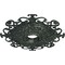 Ekena Millwork Orleans Medallion (Canopies up to 8 1/4"), 38 3/8"OD x 6 5/8"ID x 2 7/8"P, Painted Turtle Crackle CM38OLPTC - alternate 3